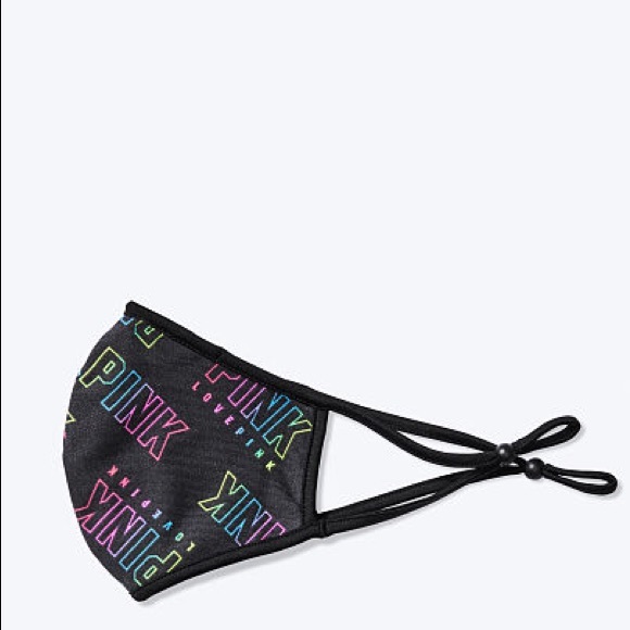 💕VS PINK RAINBOW LOGO REUSABLE MASK - Picture 12 of 14